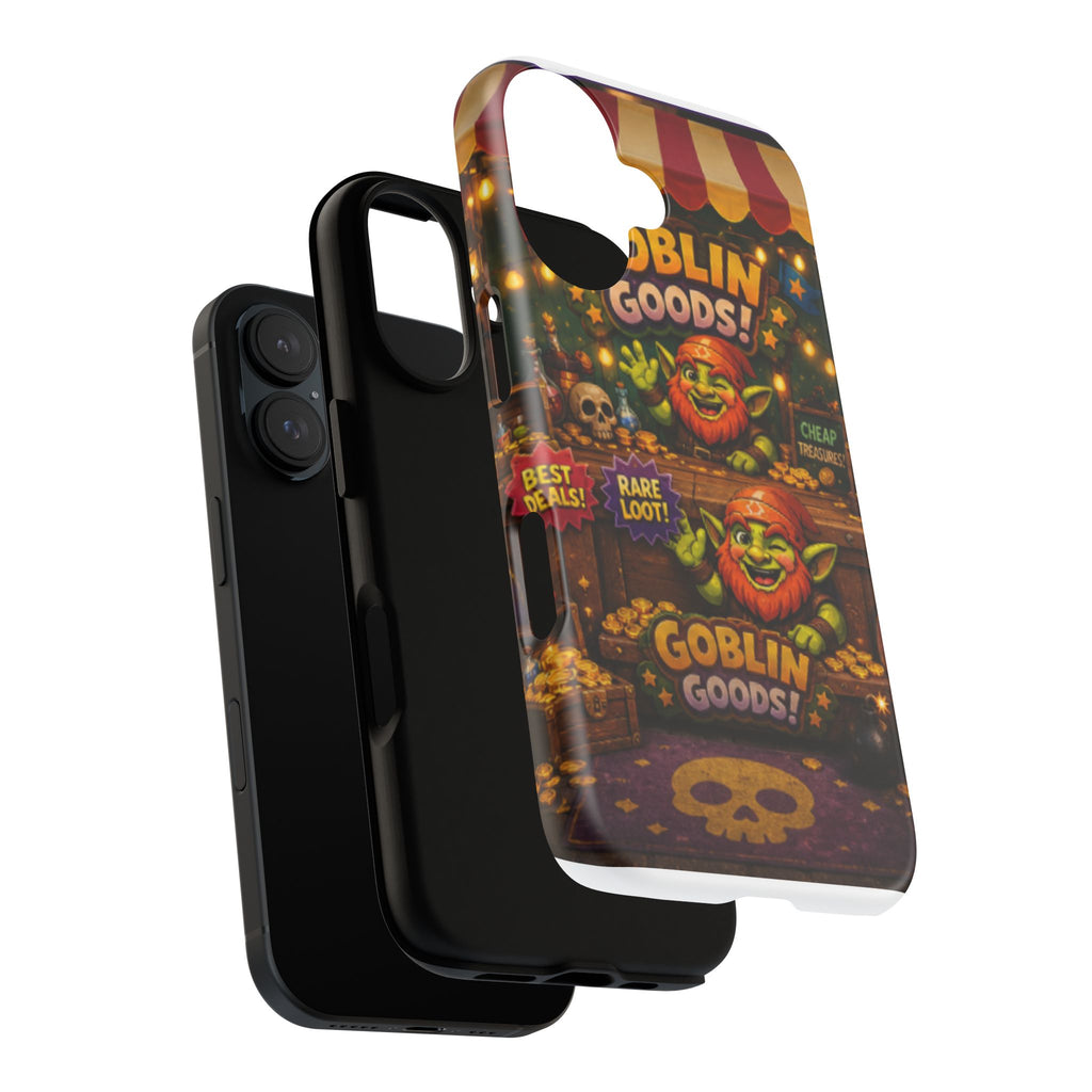 Goblin Goods Market Tough Phone Case — Fantasy Stall Design