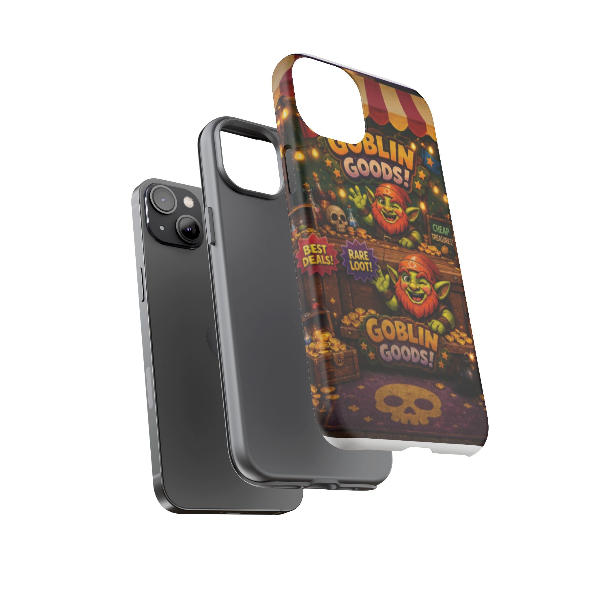 Goblin Goods Market Tough Phone Case — Fantasy Stall Design