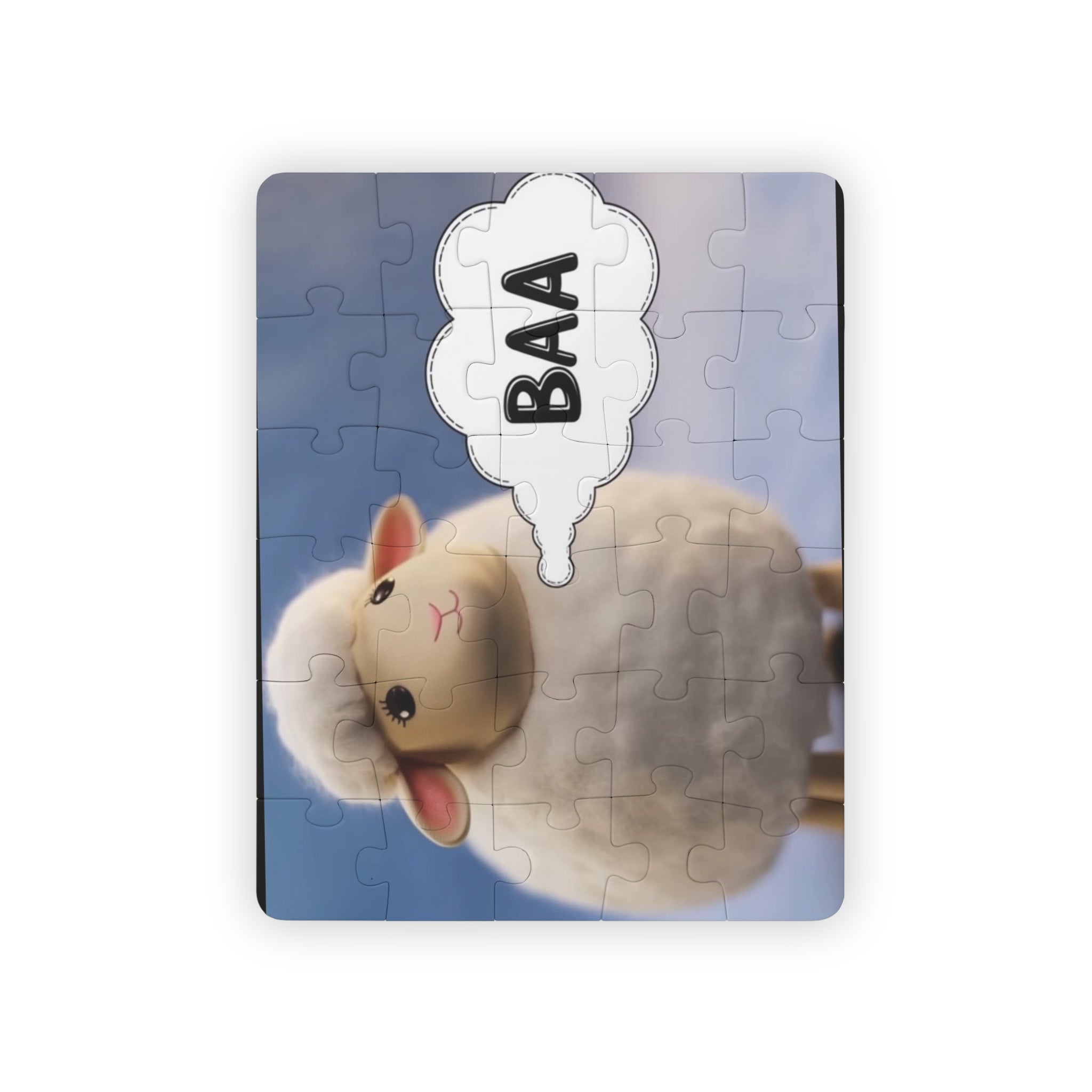 Kids Puzzle — Cute Lamb "BAA" 30-Piece Toddler Jigsaw