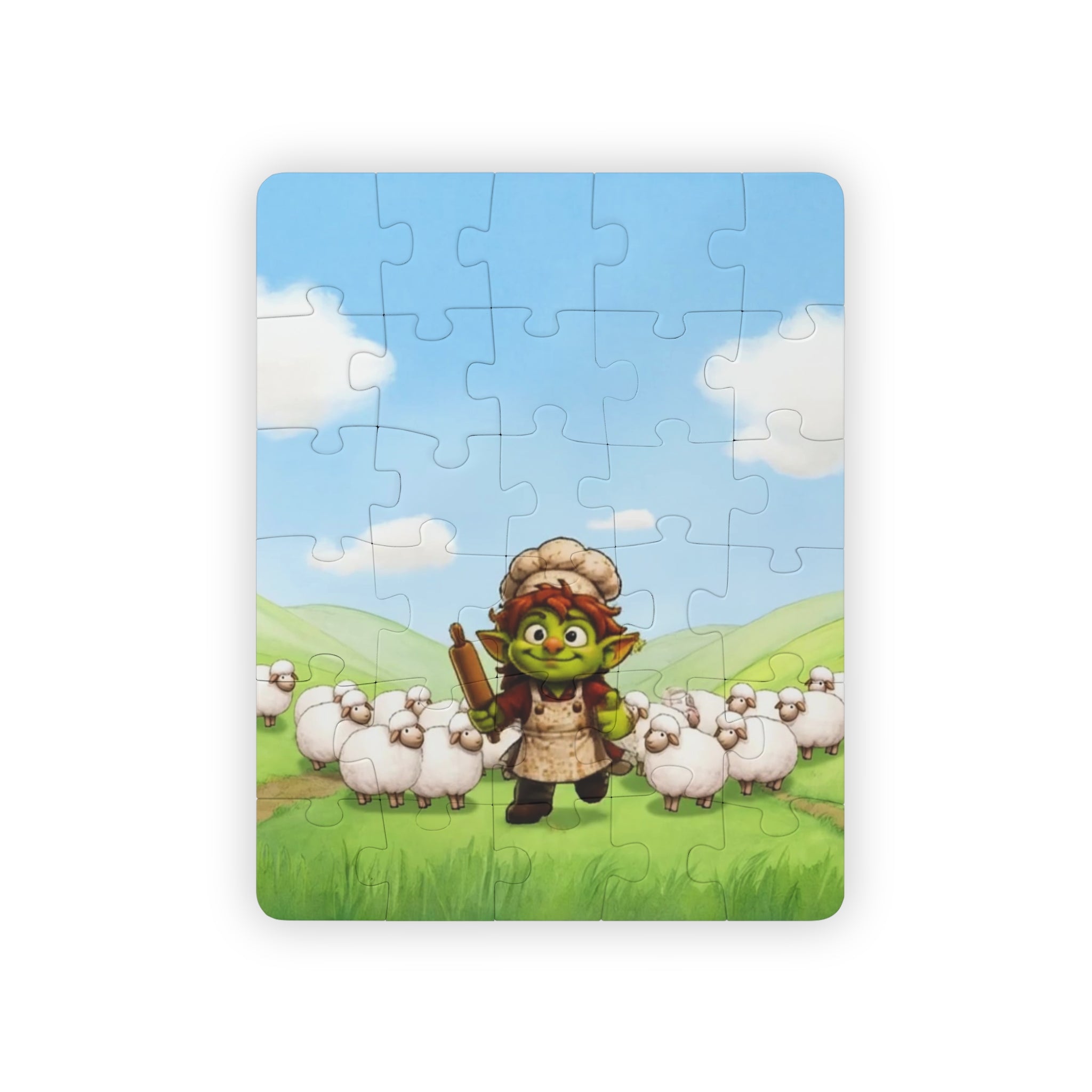 Sheep Herding Goblin Kids Puzzle — 30-Piece Toddler Jigsaw