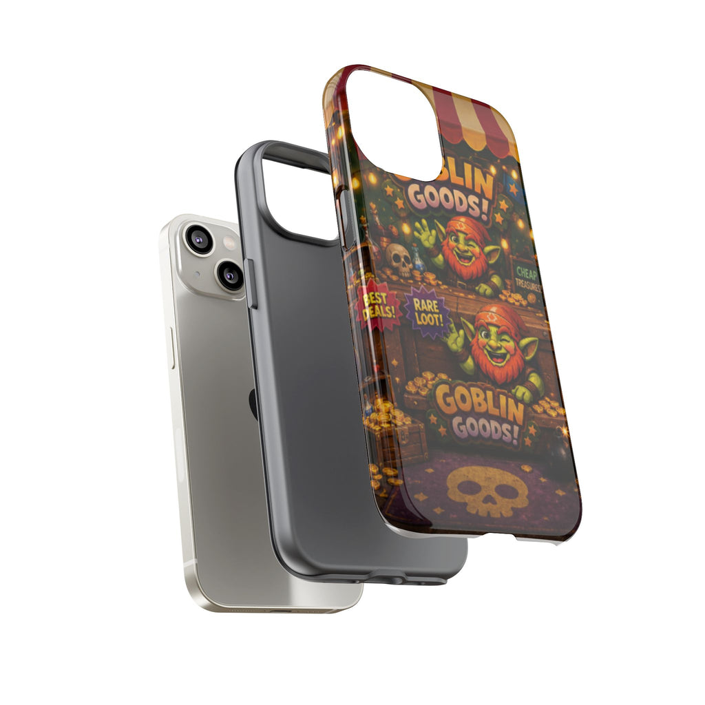 Goblin Goods Market Tough Phone Case — Fantasy Stall Design