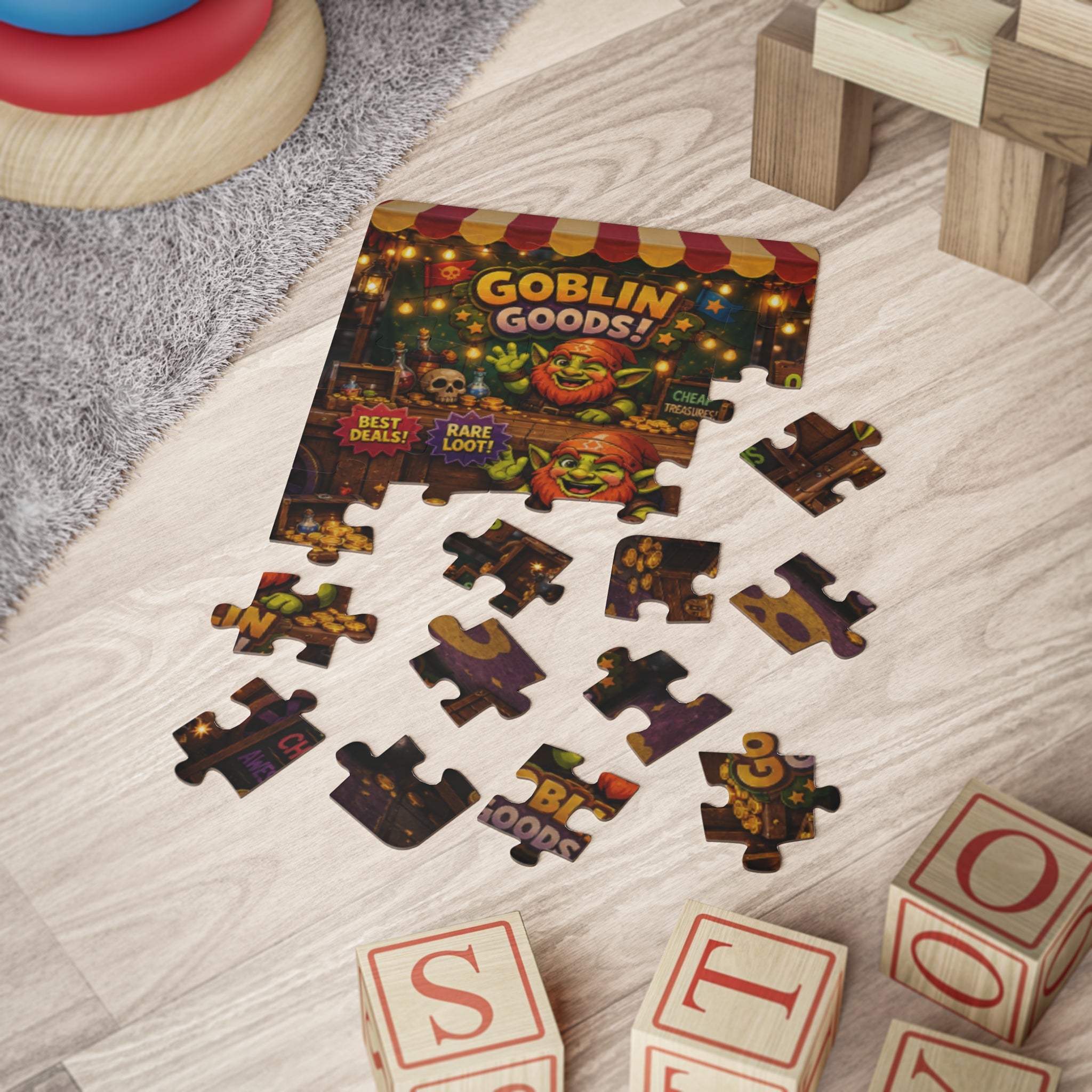 Goblin Goods! Kids' 30-Piece Puzzle — Fantasy Market Children's Jigsaw Toy