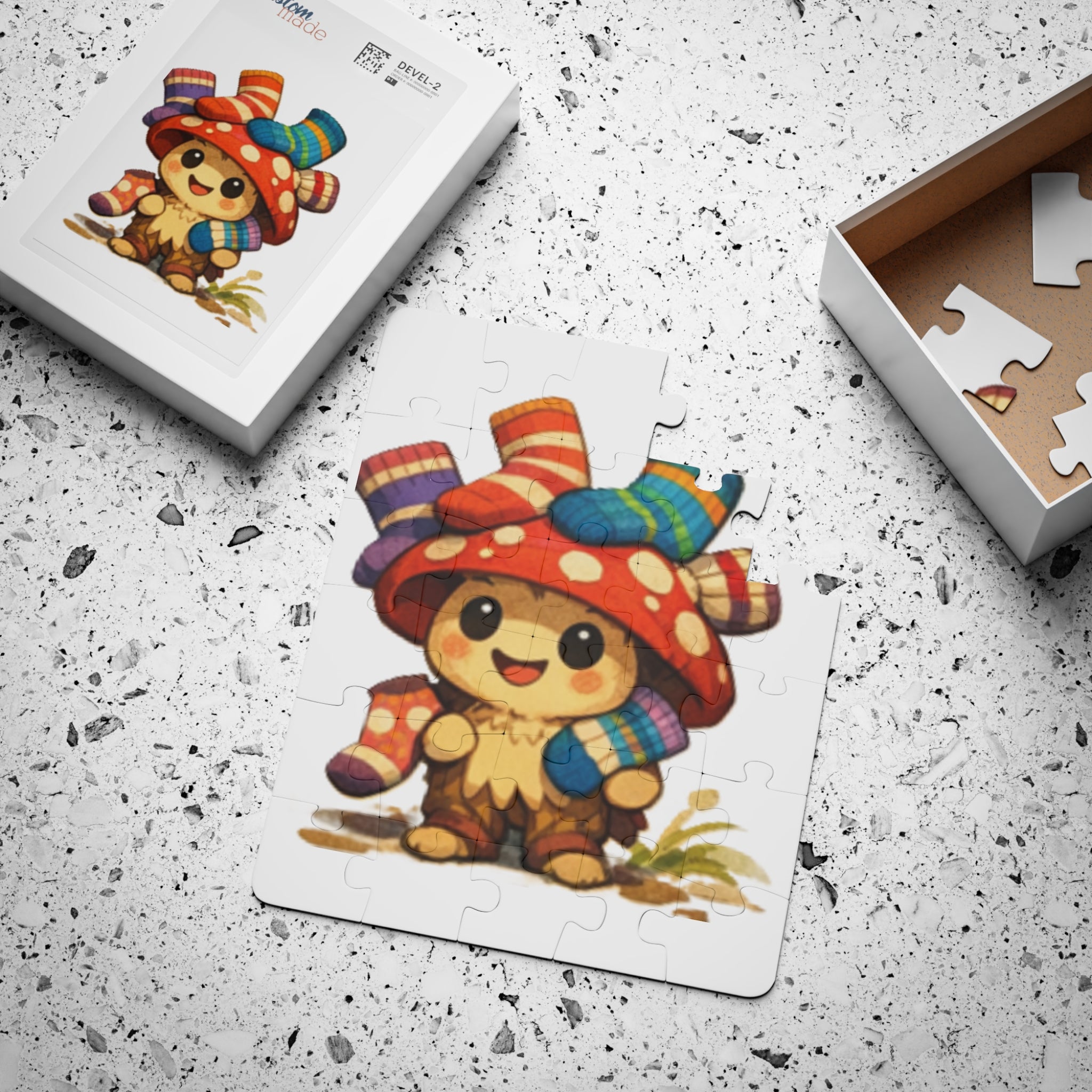Silly Socks Mushroom Kids' Puzzle — 30-Piece