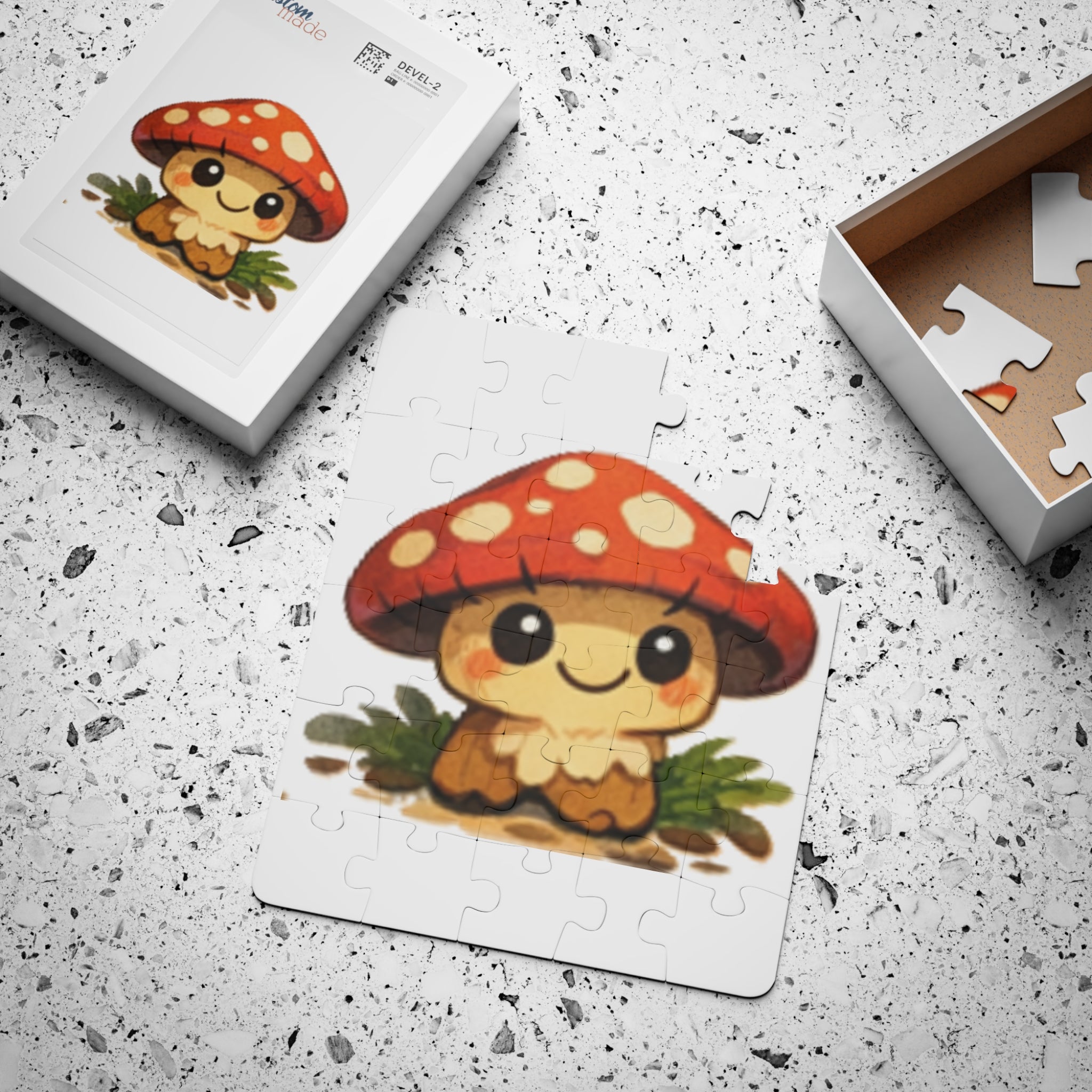 Cute Mushroom Kids Puzzle — 30-Piece Toddler Jigsaw