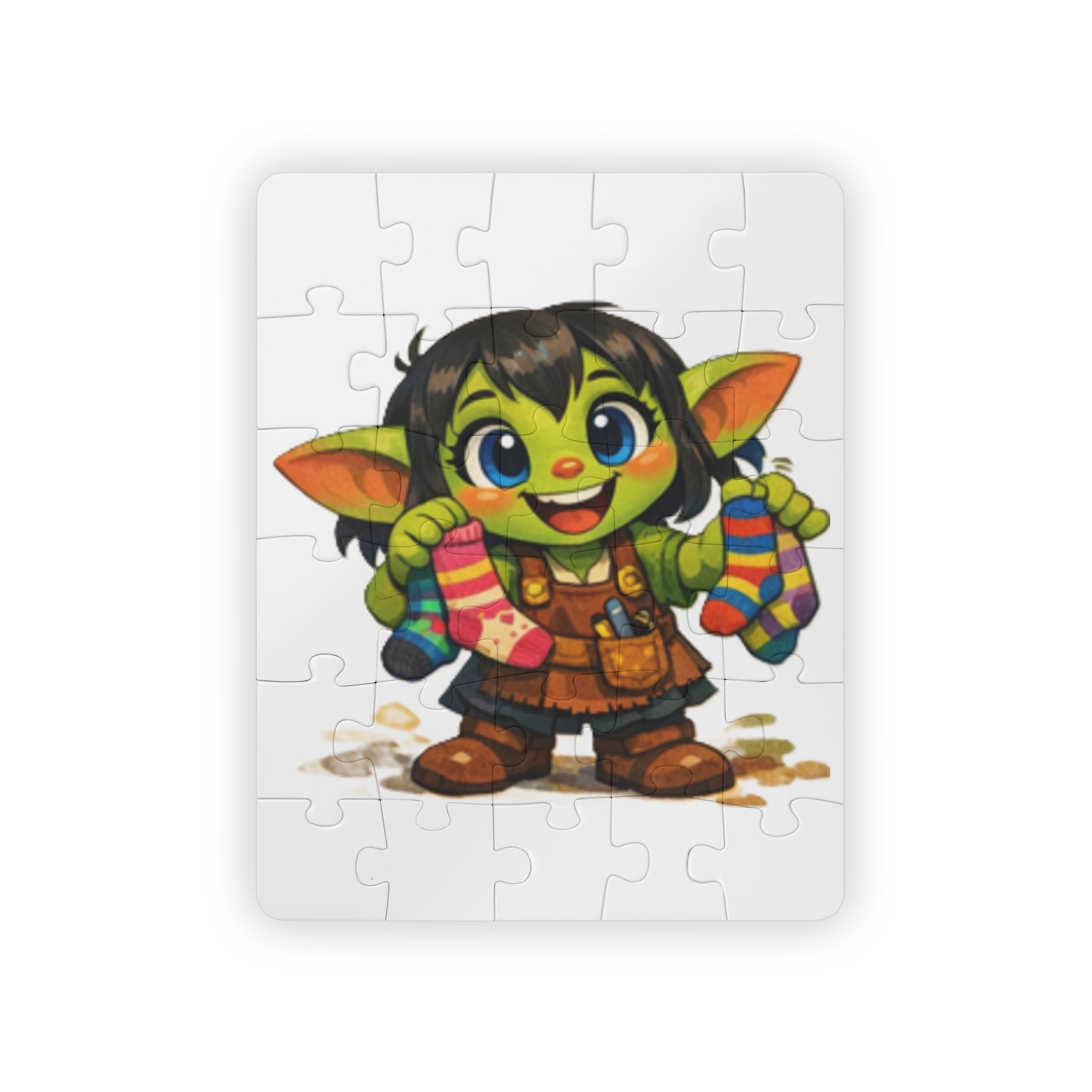 Goblin Girl Sock Seller Kids' Puzzle — 30-Piece