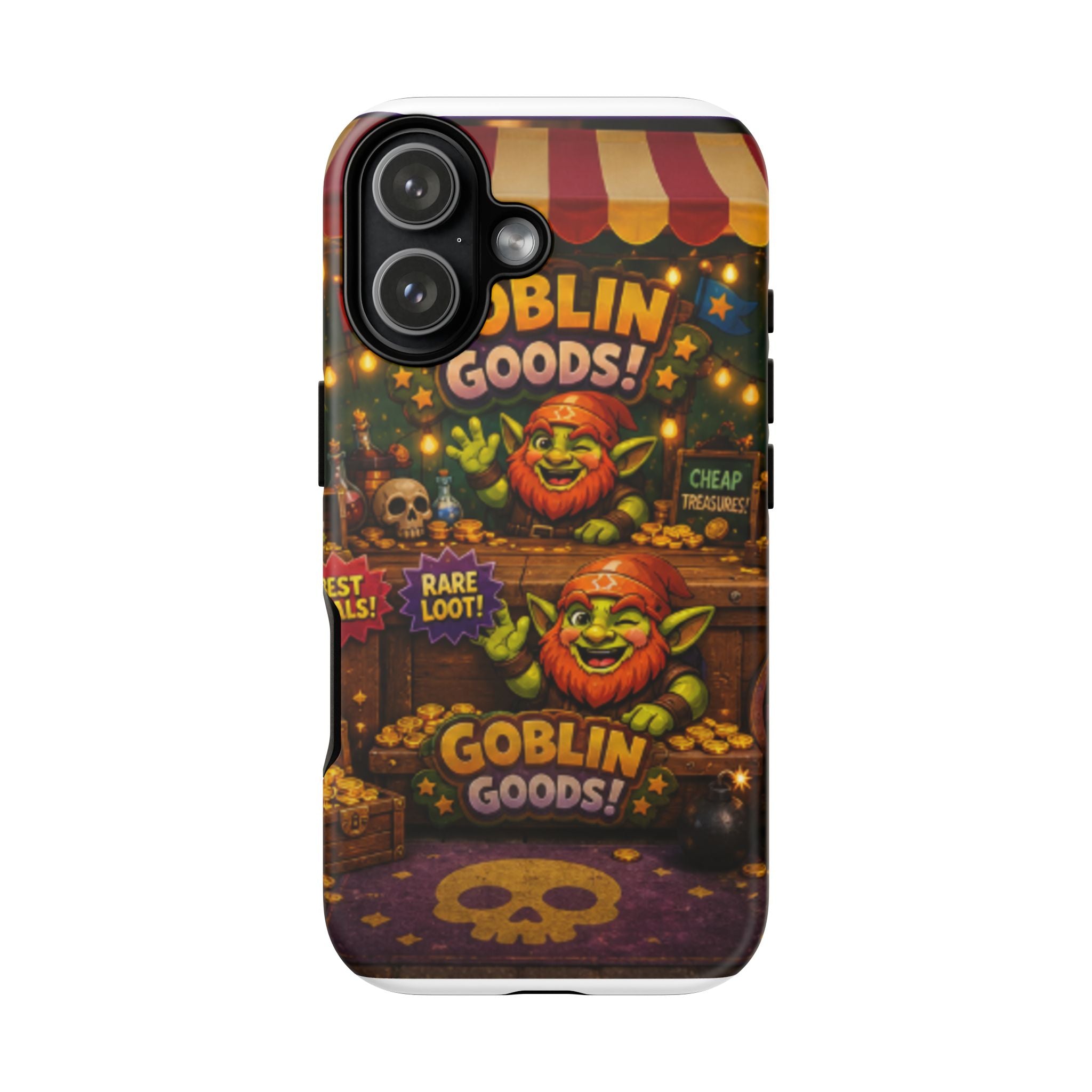 Goblin Goods Market Tough Phone Case — Fantasy Stall Design
