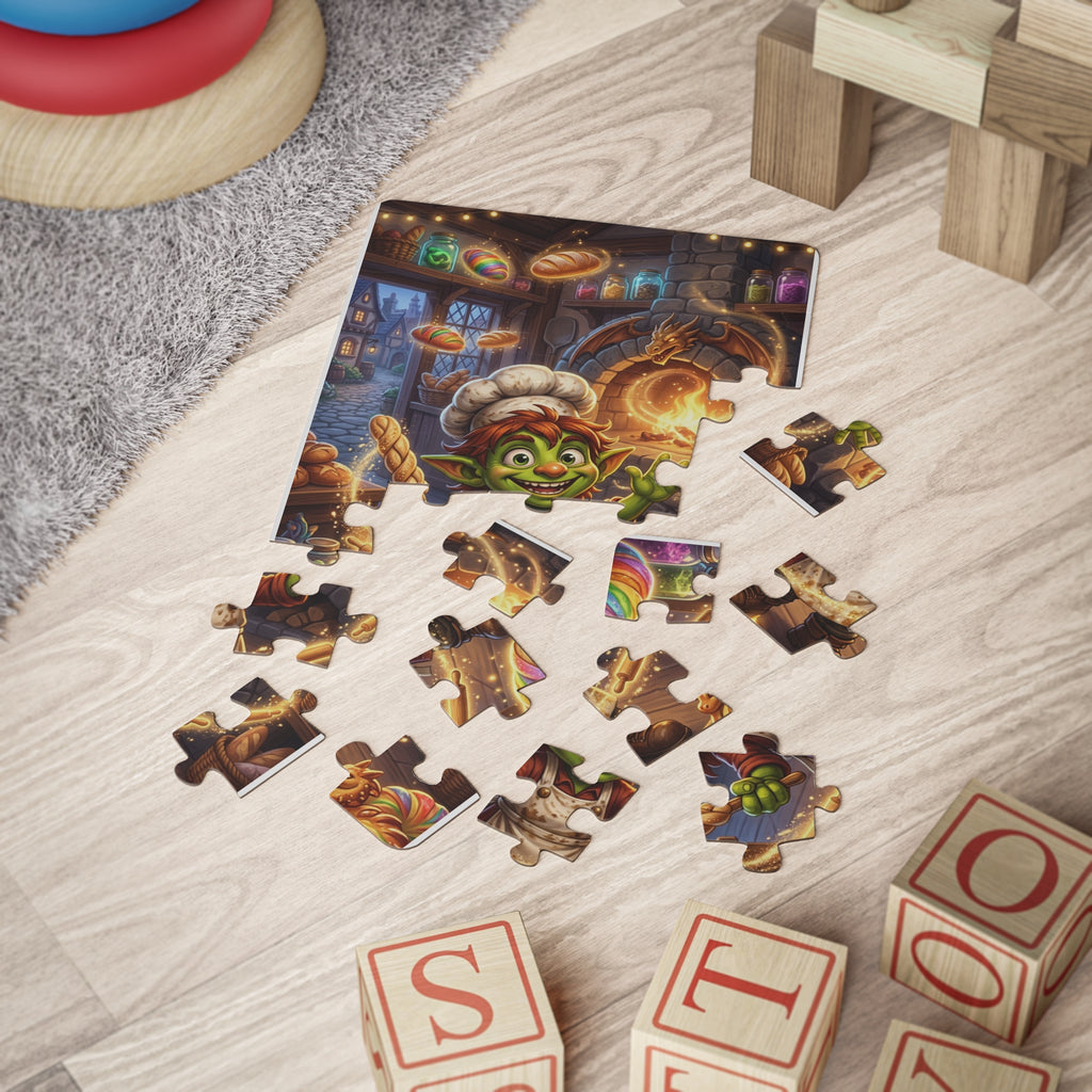 Kids Puzzle — 30-Piece Magical Baker Goblin Jigsaw for Children