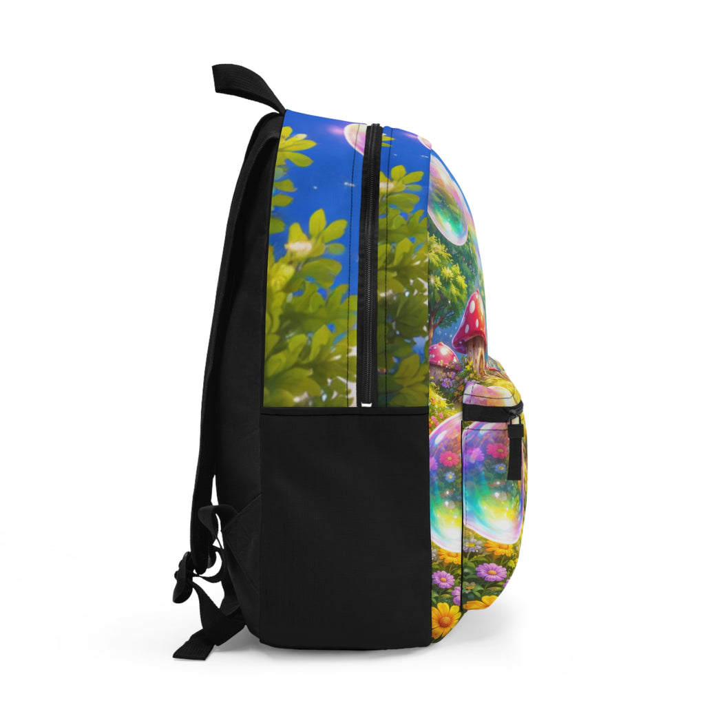 Whimsical Bubble Rainbow Backpack — Fairy Garden Kids School Bag