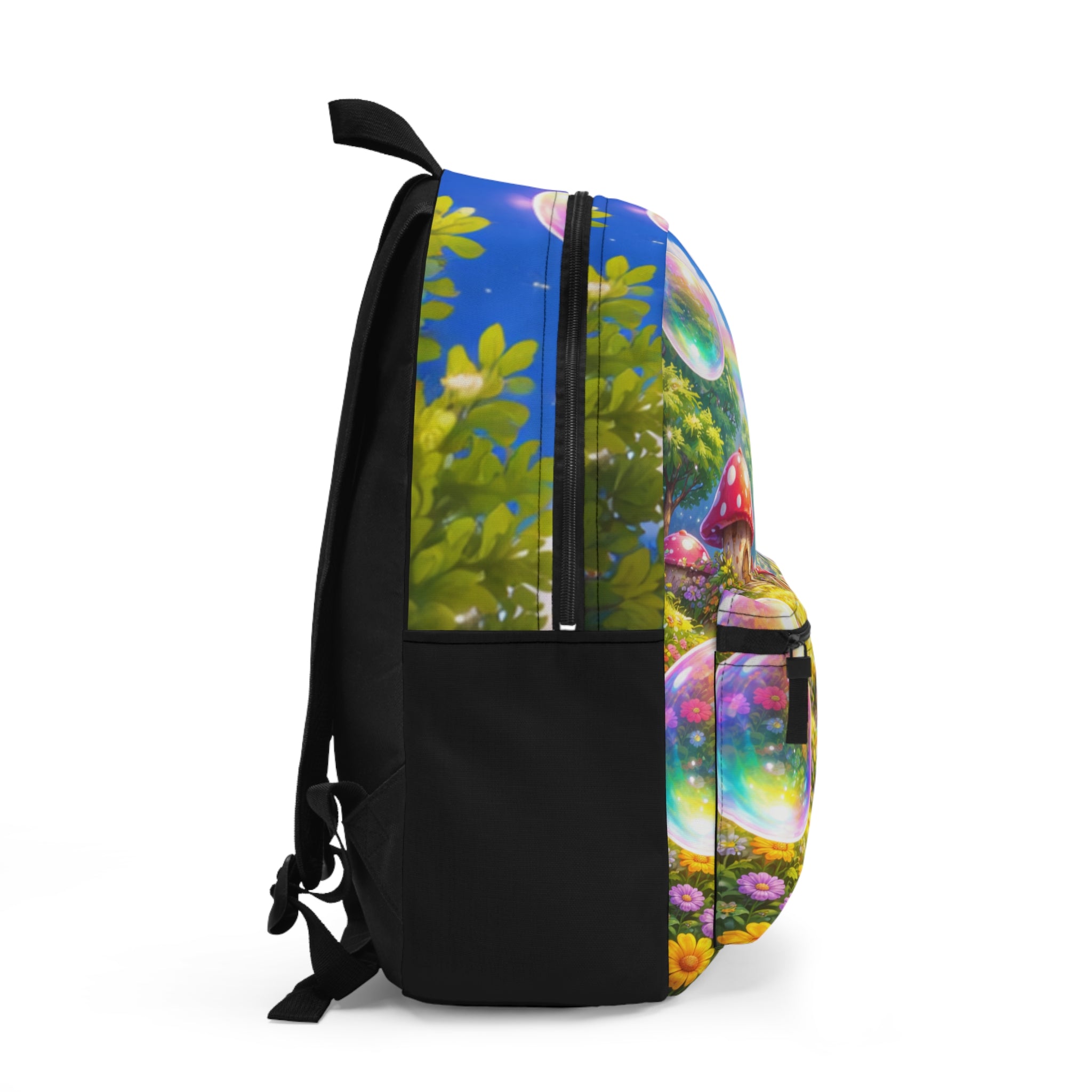 Whimsical Bubble Rainbow Backpack — Fairy Garden Kids School Bag