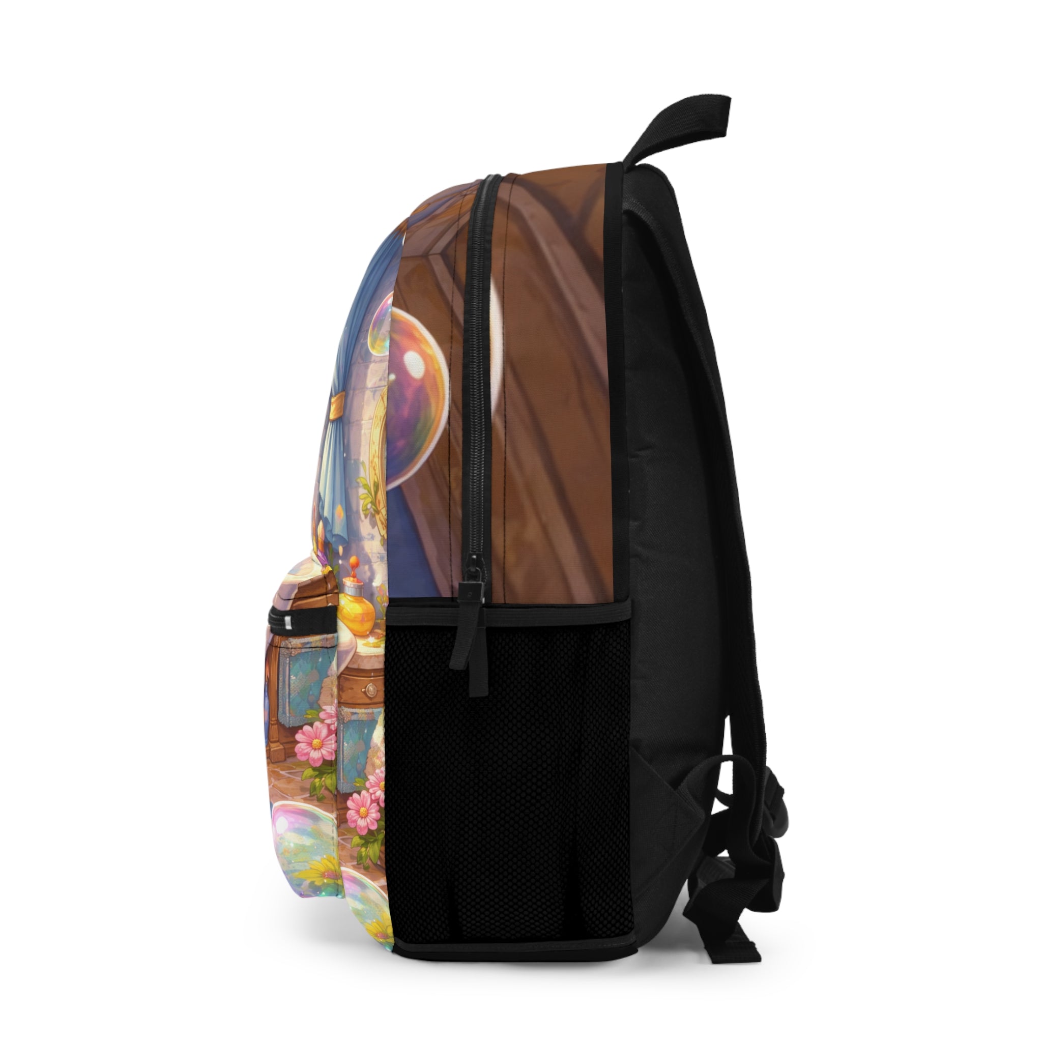 Enchanted Bathroom Fairy Tale Backpack — Whimsical Bubble Bath Print