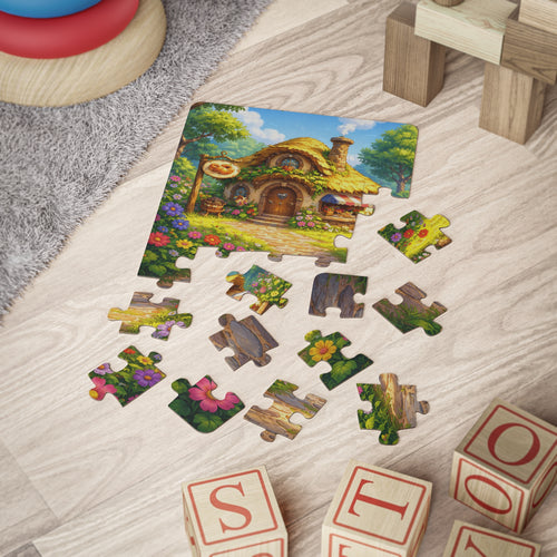 Fairy Cottage Kids Puzzle — 30-Piece Toddler Jigsaw (Whimsical Garden Scene)
