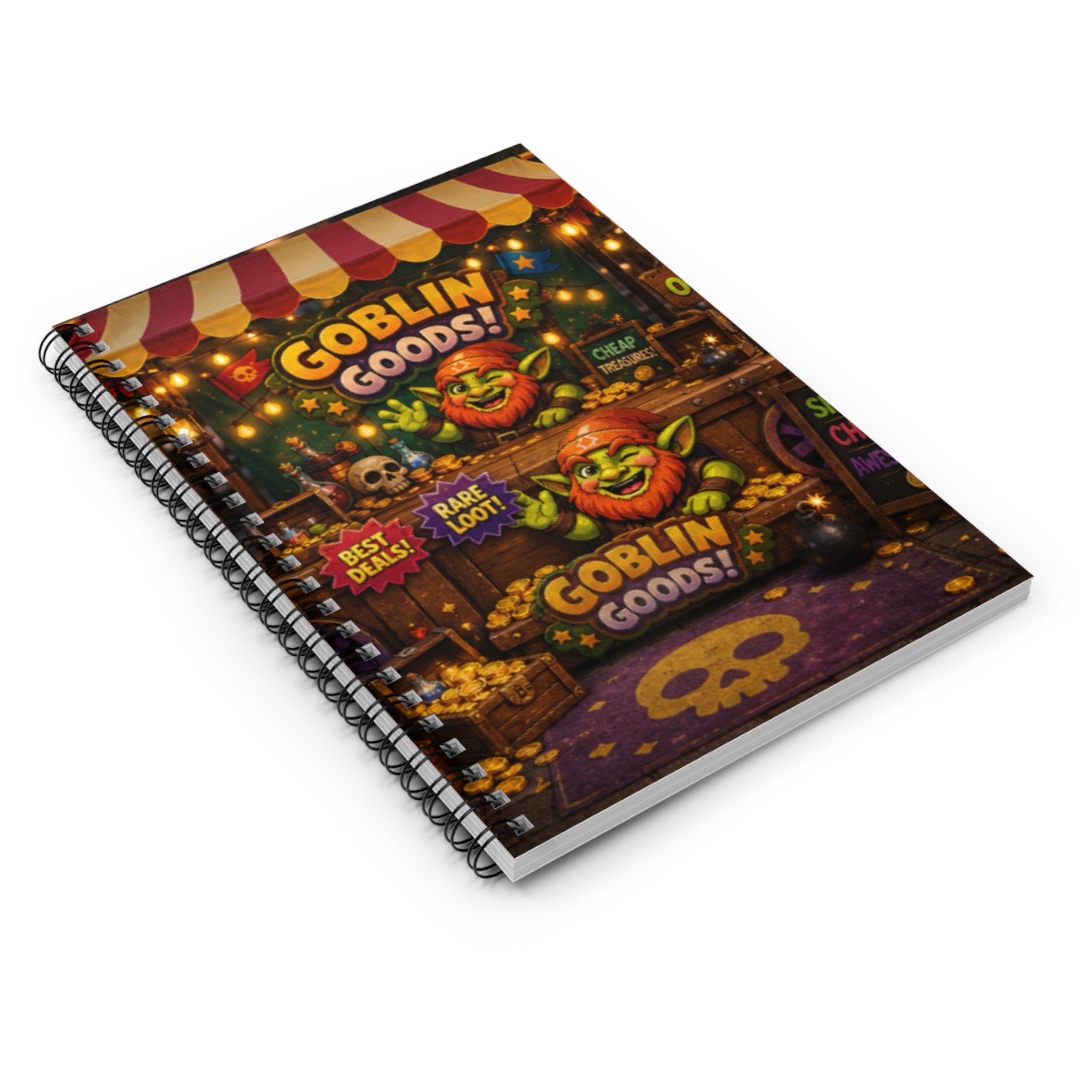 Goblin Goods Market Spiral Notebook — Ruled Line