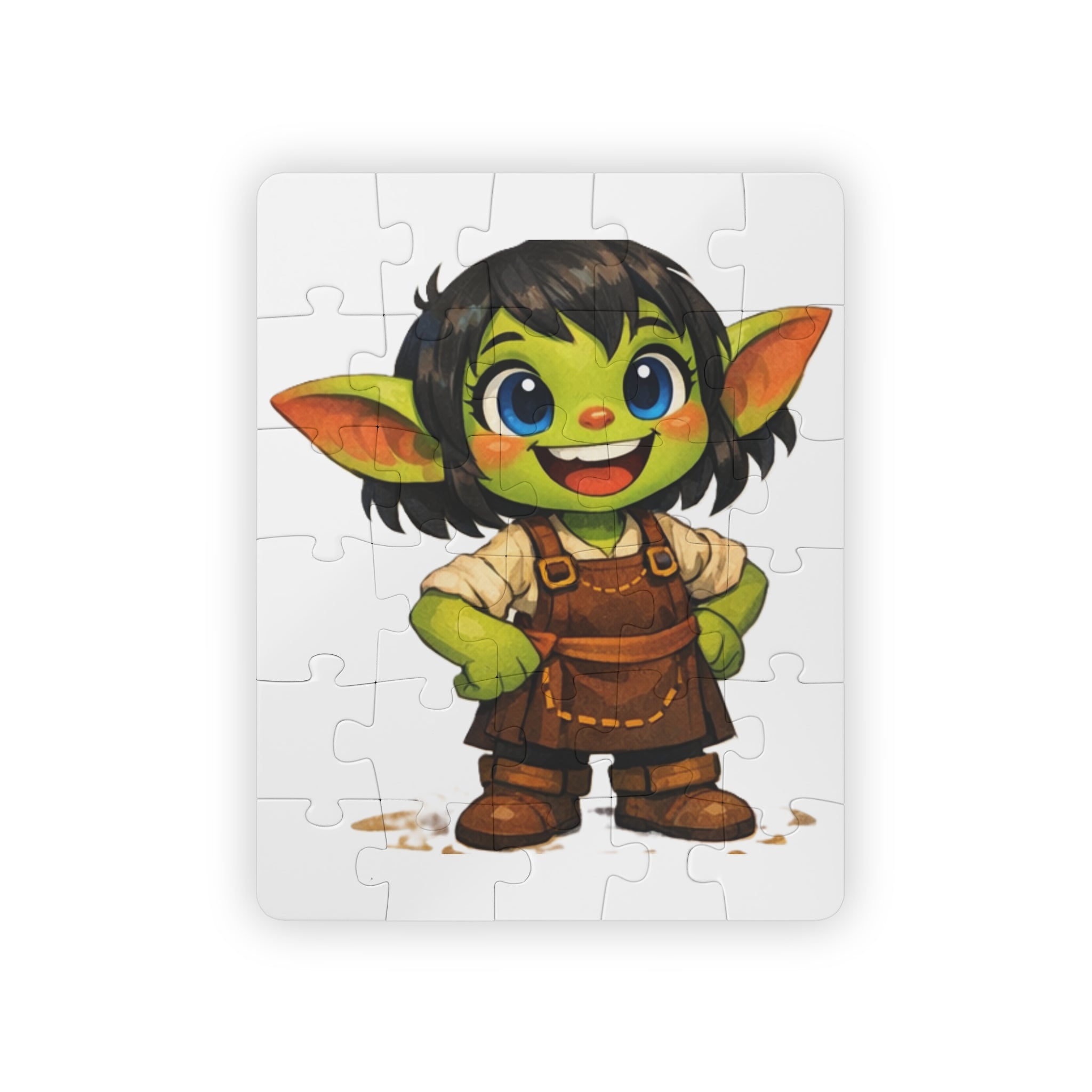 Goblin Kid 30-Piece Puzzle — Cute Green Character Kids’ Jigsaw Toy