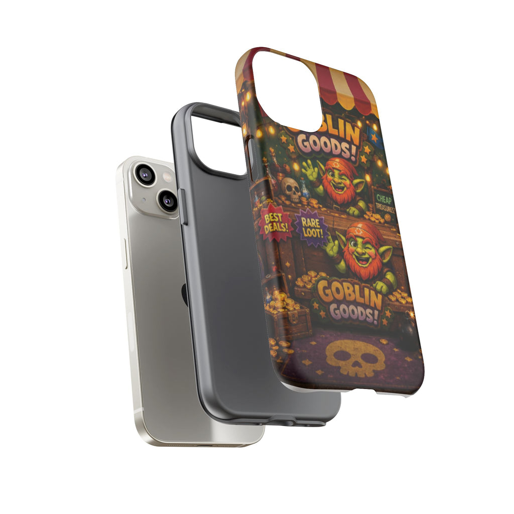 Goblin Goods Market Tough Phone Case — Fantasy Stall Design