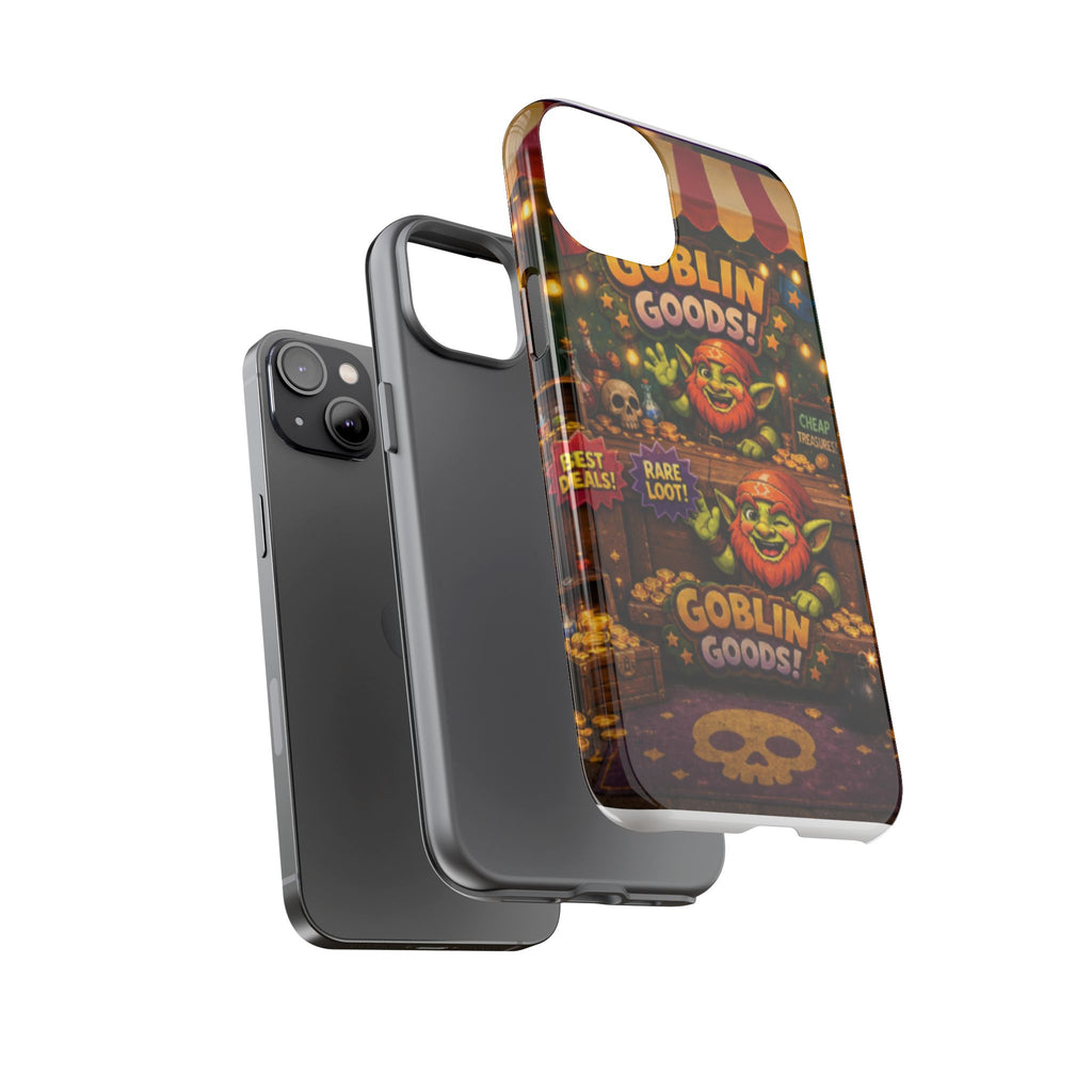 Goblin Goods Market Tough Phone Case — Fantasy Stall Design