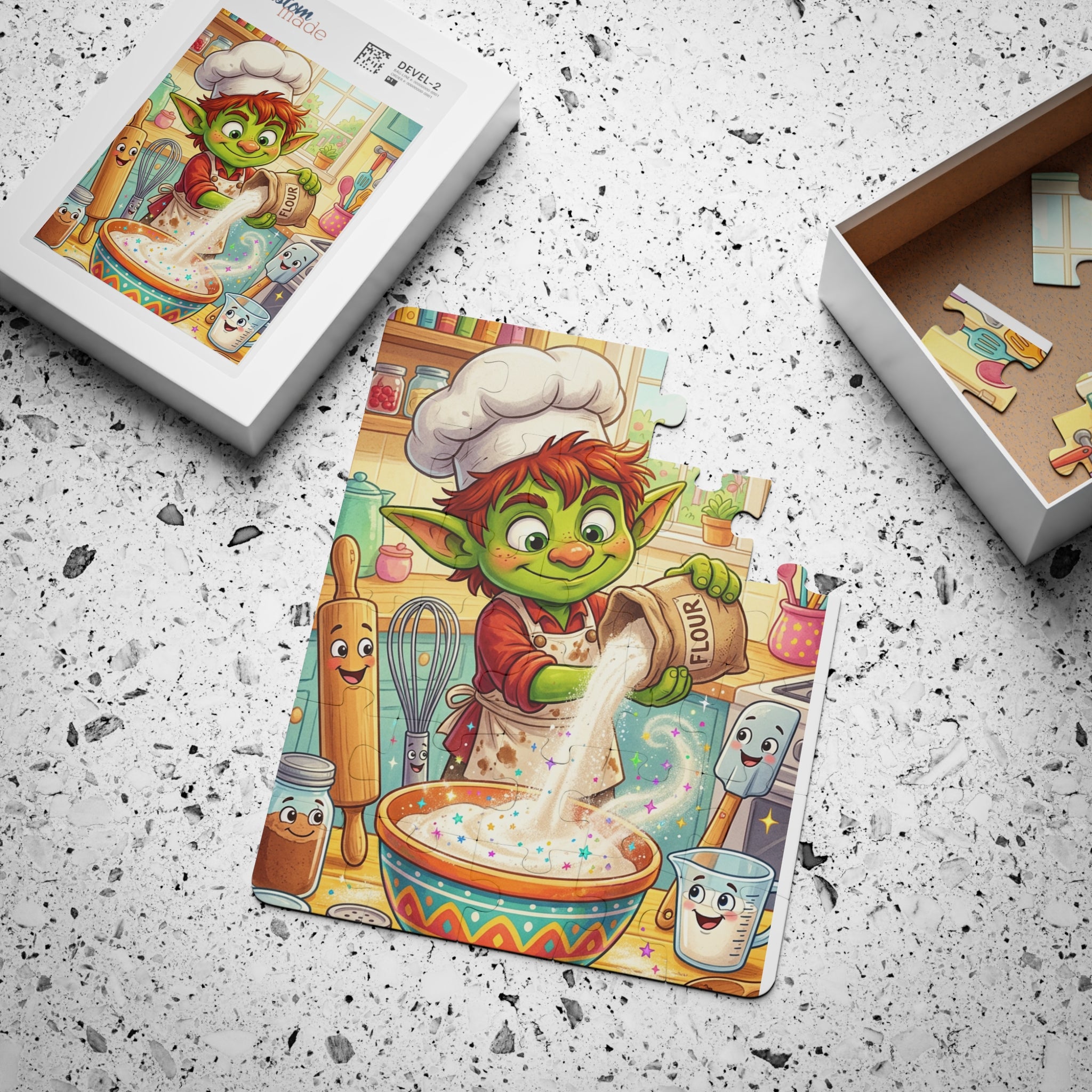 Kids' Puzzle — 30-Piece Magical Baking Goblin Jigsaw