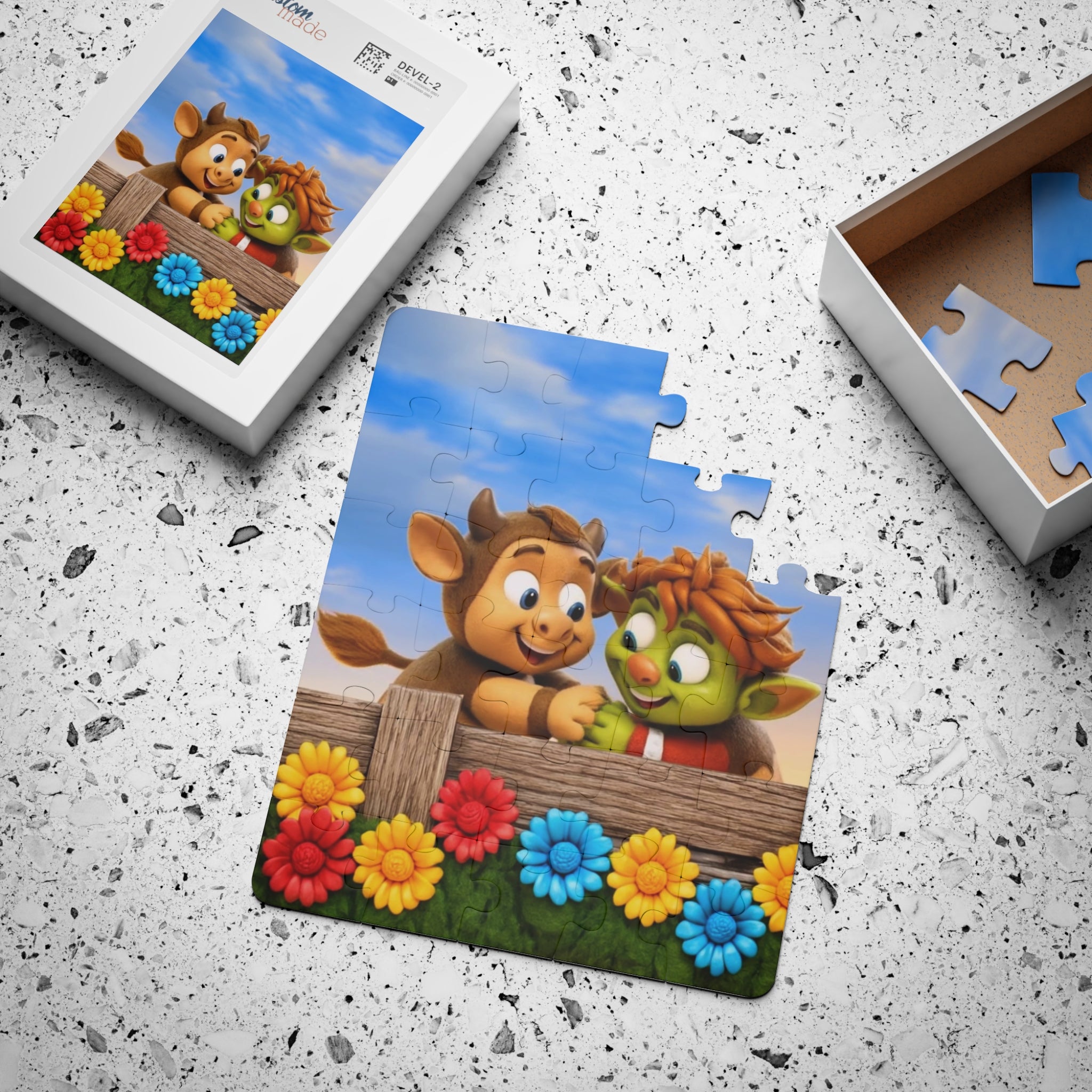 Kids 30-Piece Puzzle — Friendly Forest Friends Scene