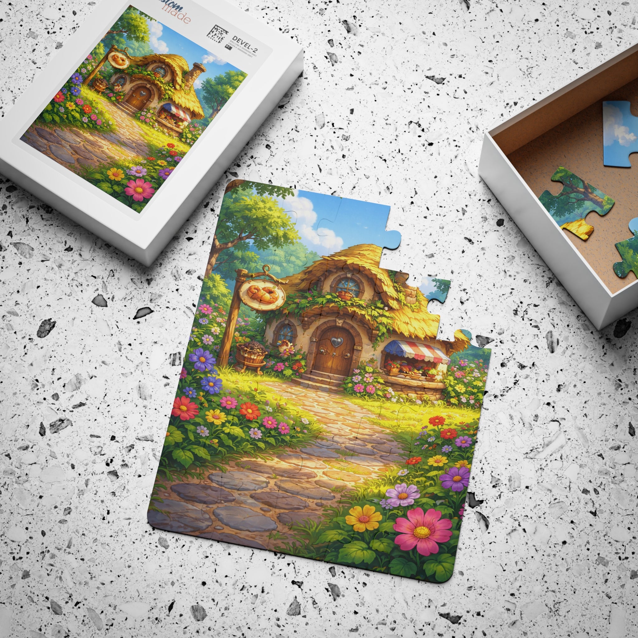 Fairy Cottage Kids Puzzle — 30-Piece Toddler Jigsaw (Whimsical Garden Scene)