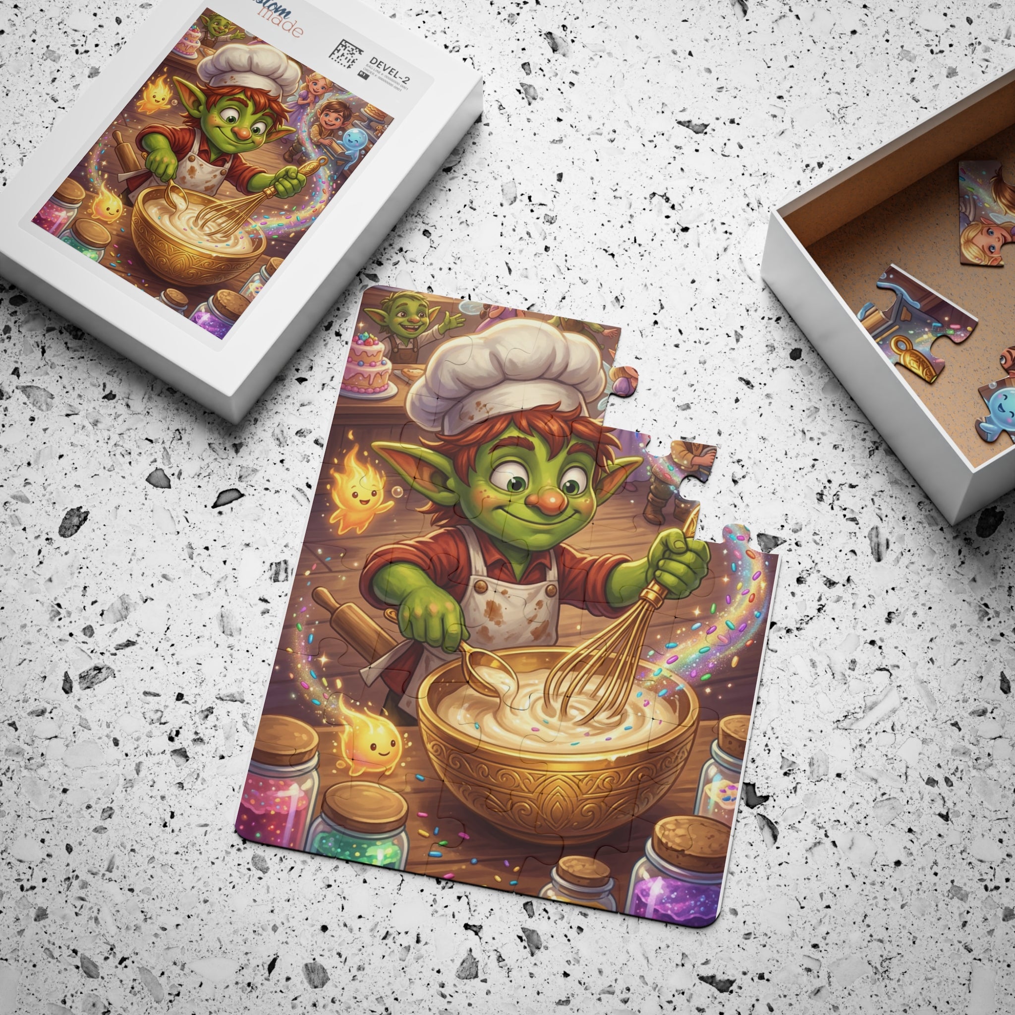 Kids Puzzle — Magical Goblin Baker 30-Piece Jigsaw for Toddlers
