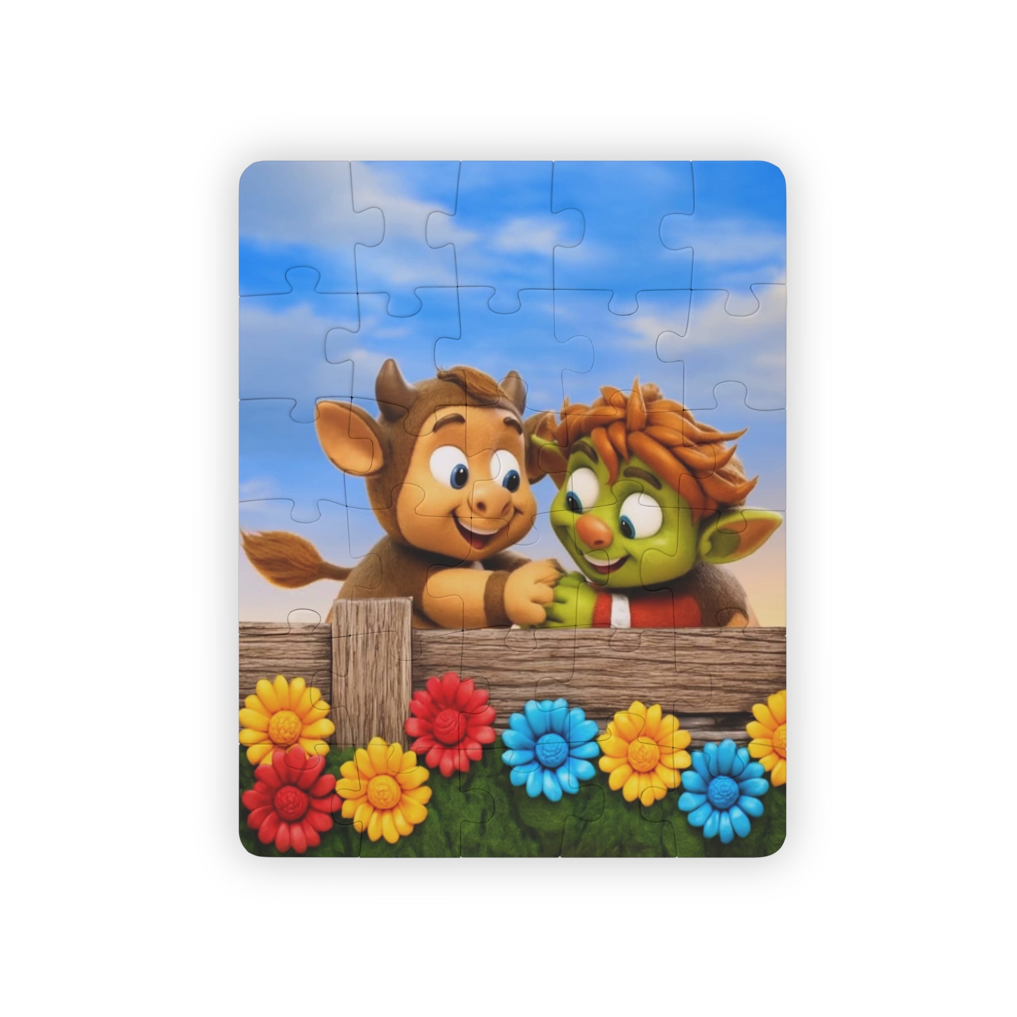 Kids 30-Piece Puzzle — Friendly Forest Friends Scene