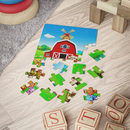 Farm Friends 30-Piece Kids Puzzle — Barnyard Animal Jigsaw for Toddlers & Preschoolers