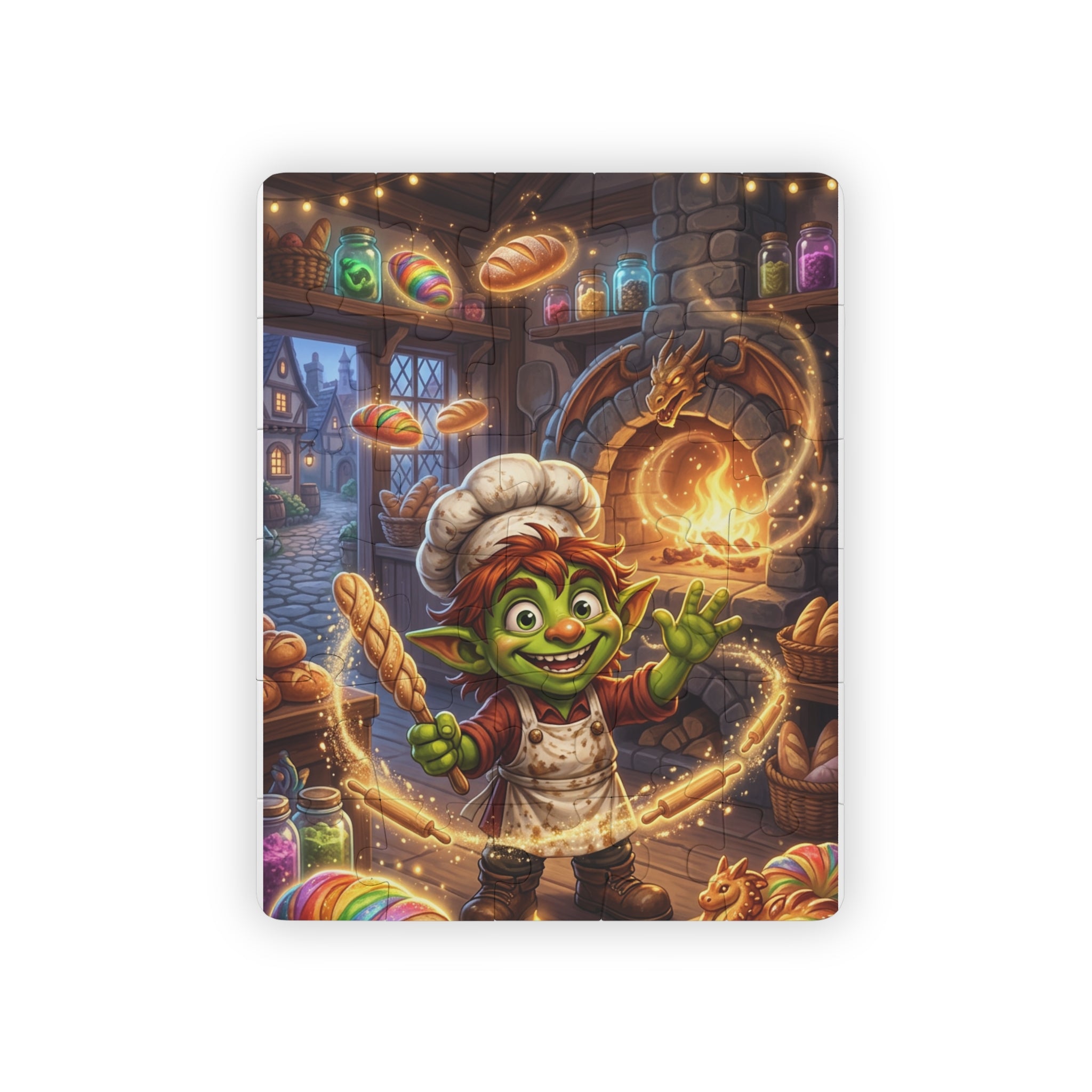 Kids Puzzle — 30-Piece Magical Baker Goblin Jigsaw for Children