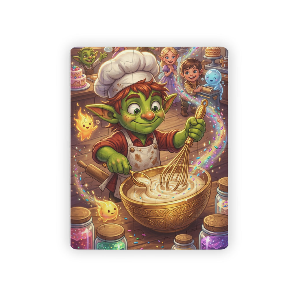 Kids Puzzle — Magical Goblin Baker 30-Piece Jigsaw for Toddlers