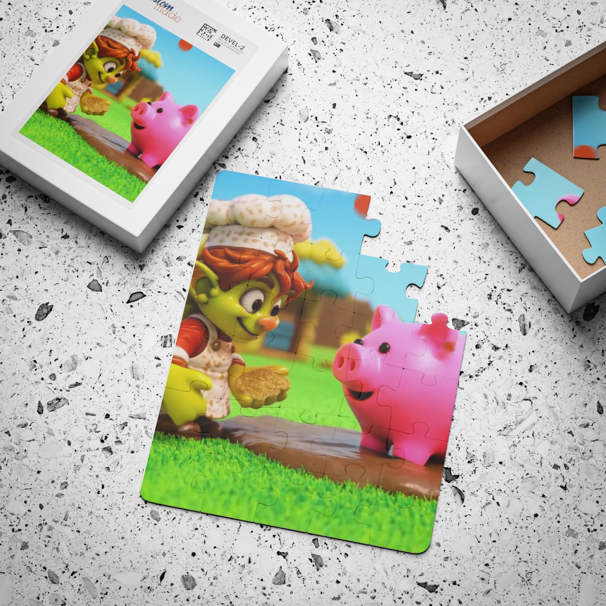 Goblin Chef & Piggy Friends Kids' Puzzle — 30-Piece