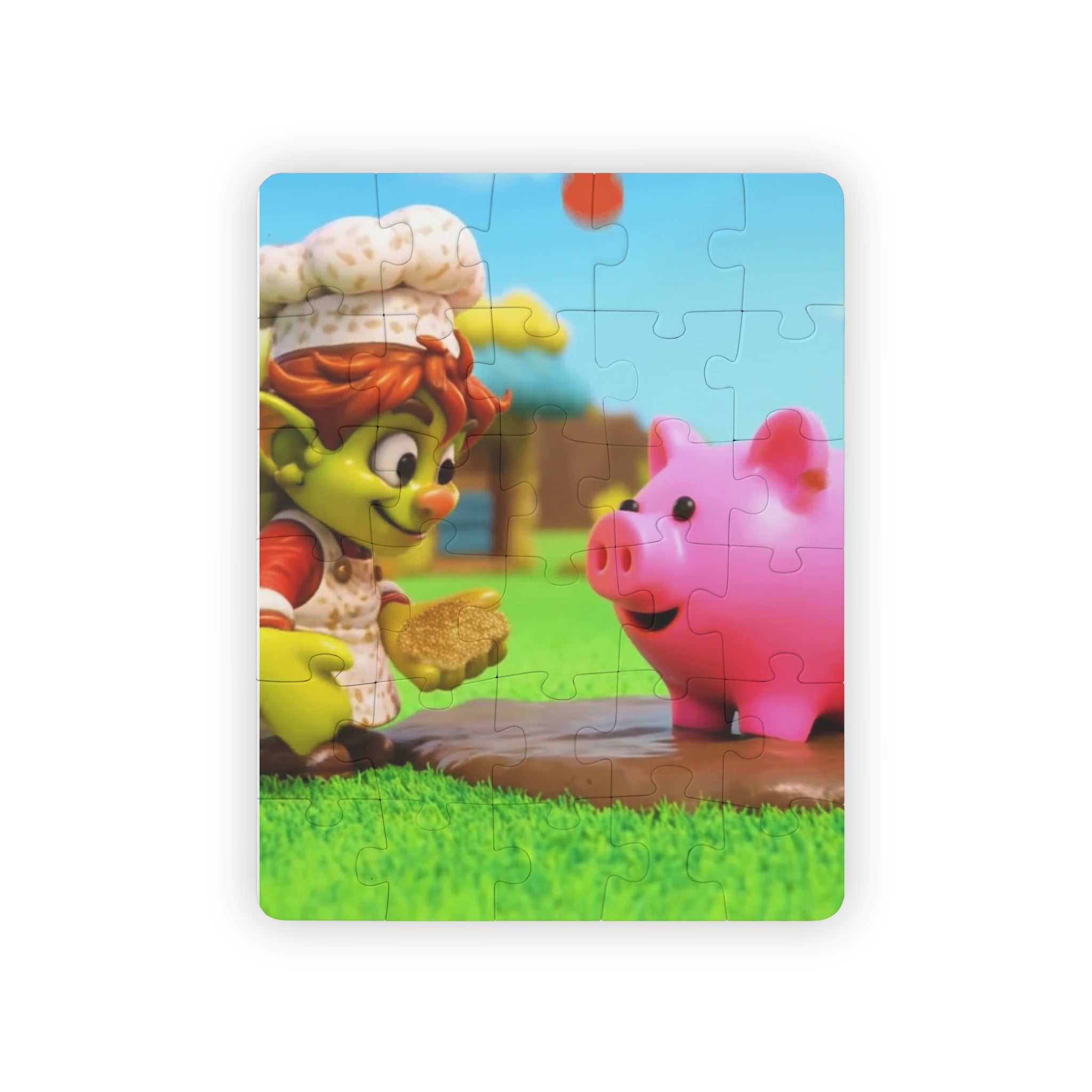 Goblin Chef & Piggy Friends Kids' Puzzle — 30-Piece