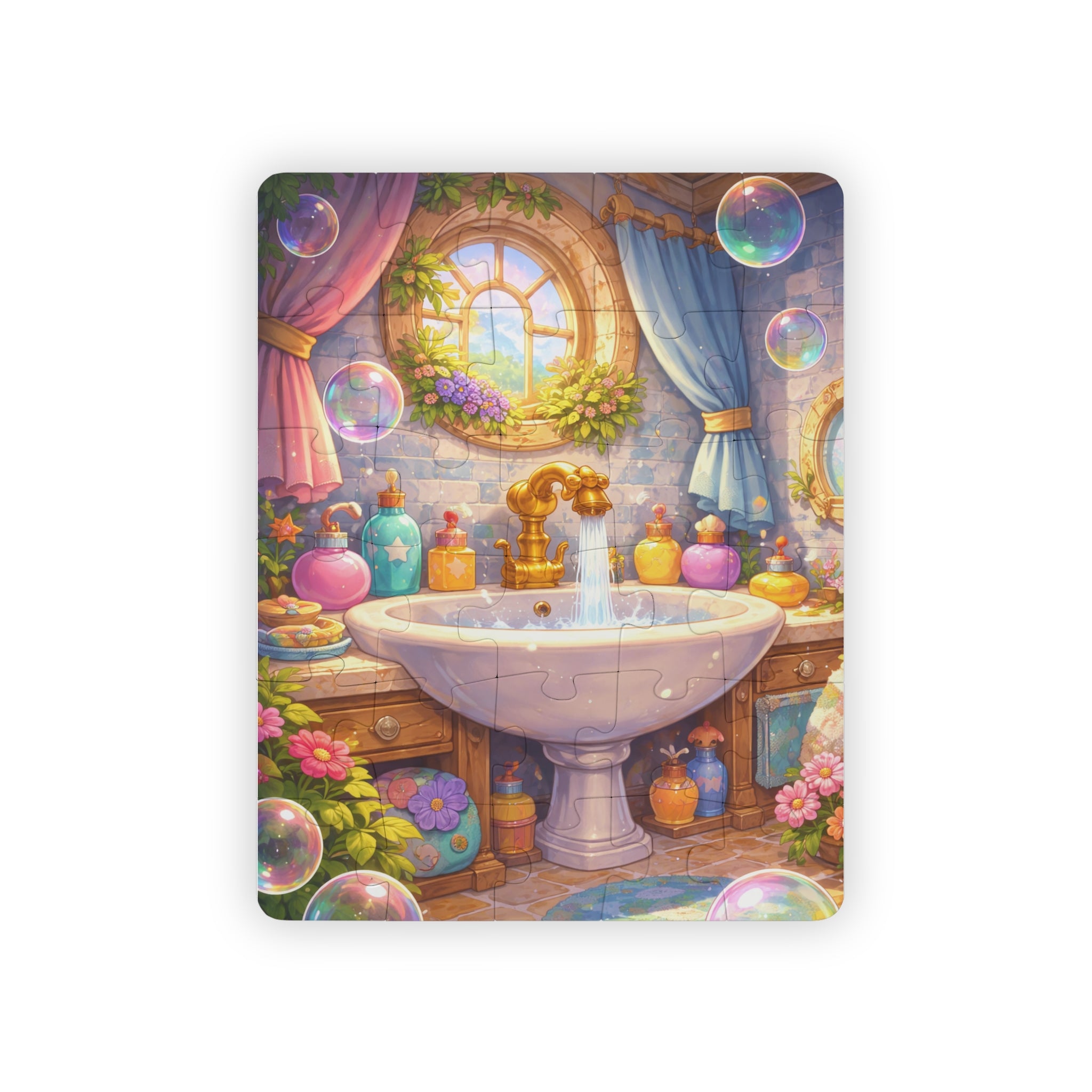 Kids 30-Piece Puzzle – Magical Bathtub Bathroom Scene for Toddlers