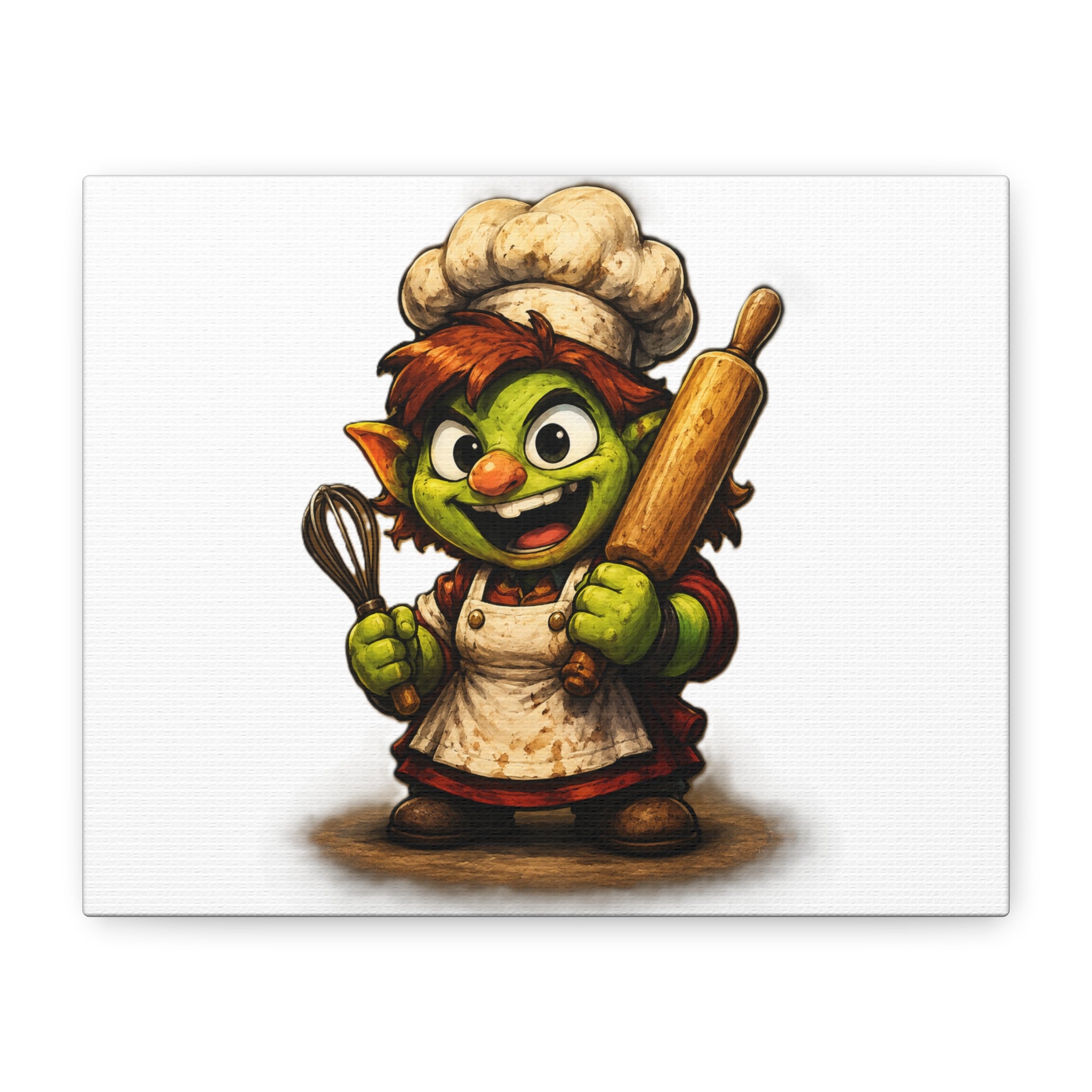 Goblin Baker Canvas Print — Stretched Matte Wall Art, 1.25"