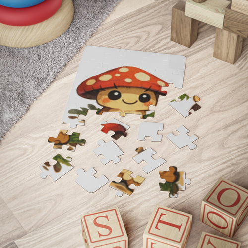 Cute Mushroom Kids Puzzle — 30-Piece Toddler Jigsaw